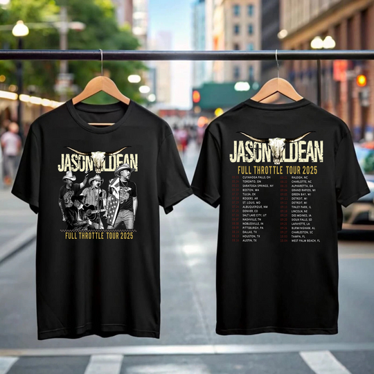 Jason Aldean Full Throttle Tour 2025 Shirt, Country Music Concert Tee, Fans Gift