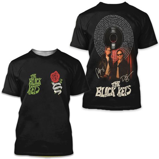 The Black Keys No Rain No Flowers Tour 2025 3D T-Shirt