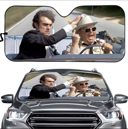 Funny Smokey And The Bandit Buford T. Justice Driving Car Sunshade Accessories