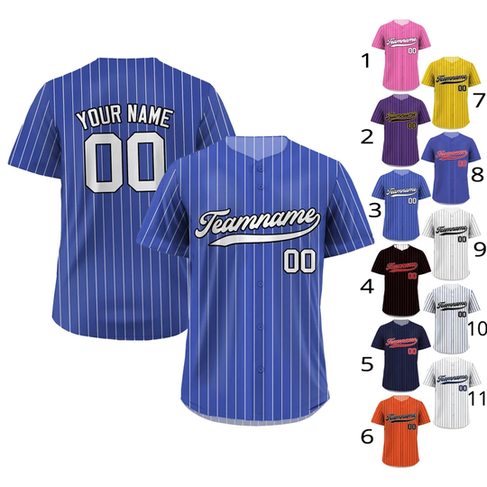 Custom Baseball Jersey with Team Name & Number – Gift for Men, Women & Youth