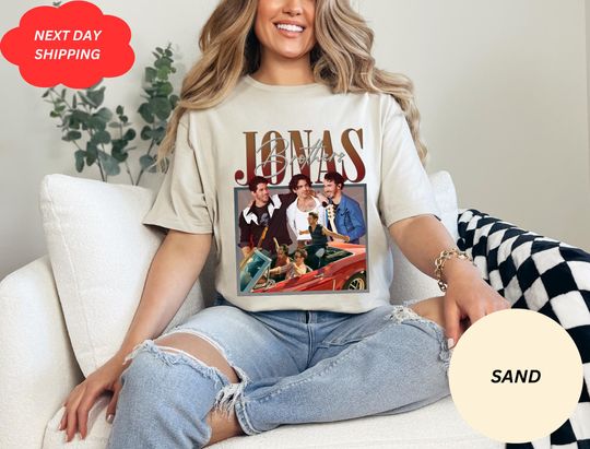 Jonas Brothers Retro Car 90s Tour Tee, Boyband Reunion Merch, Pop Rock Fan Gift