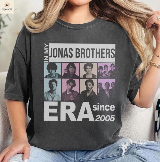 Jonas Brothers Retro Tour T Shirt, Retro 90s Jonas Merch, Vintage Band Unisex Tee