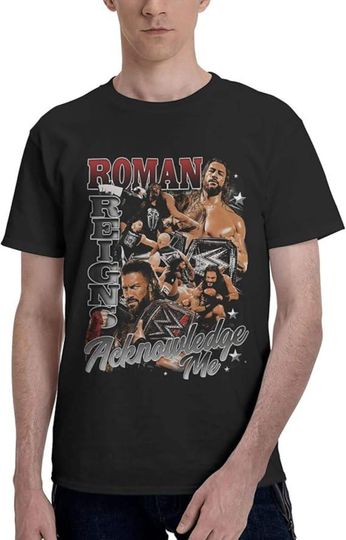 Unisex Roman Reigns T-shirt – Casual Fit Black Tee