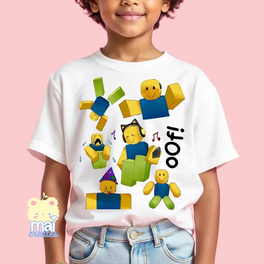 Funny Noob Meme Roblox Shirt, Gamer Gift for Boys, Humorous Video Game Avatar Tee