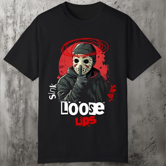 Loose Lips Sink Ships, Trap Hustle Streetwear, Urban Hip-Hop Graphic Shirt, Gift for Him