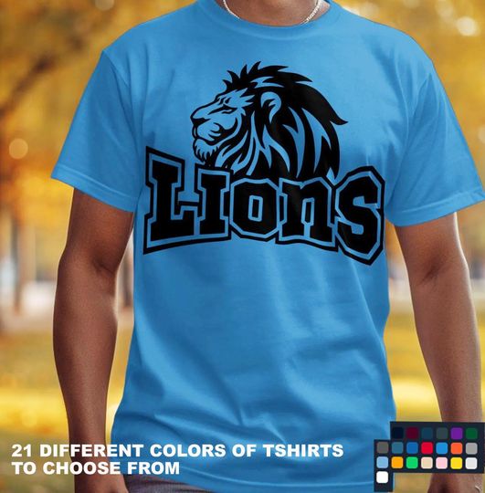 Lions Team Spirit Tee – School Pride Shirt for Game Day and Student Fans