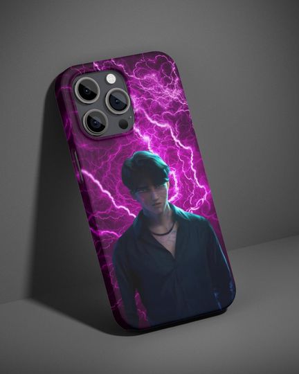 Kpop Demon Hunters Case – Protective Purple Cover Inspired by Jinu & Saja Boys