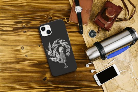 Ellie Silhouette iPhone Case – Minimalist Design Inspired by The Last of Us