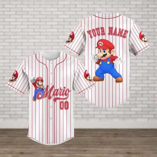 Custom Video Game-Inspired Baseball Jersey – Gaming Gift for Men
