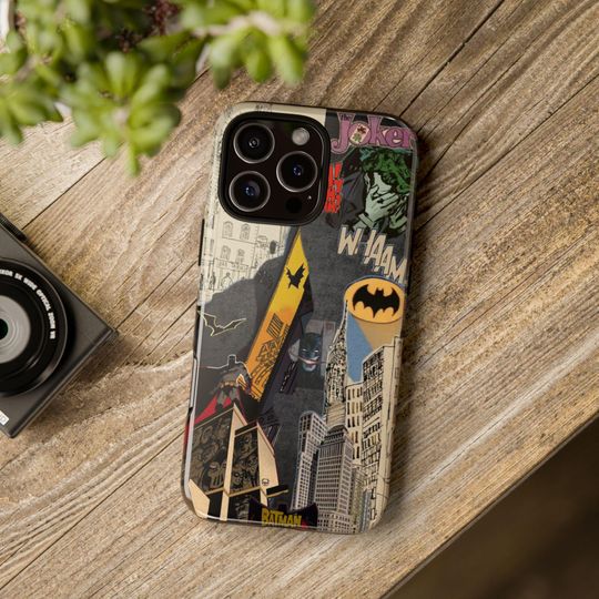 Batman vs Joker Phone Case – Comic Style Superhero Villain Cover for iPhone