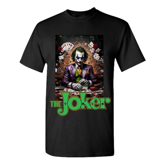 Custom Harley Quinn and Joker T-Shirt – Comic-Inspired Unisex Graphic Tee