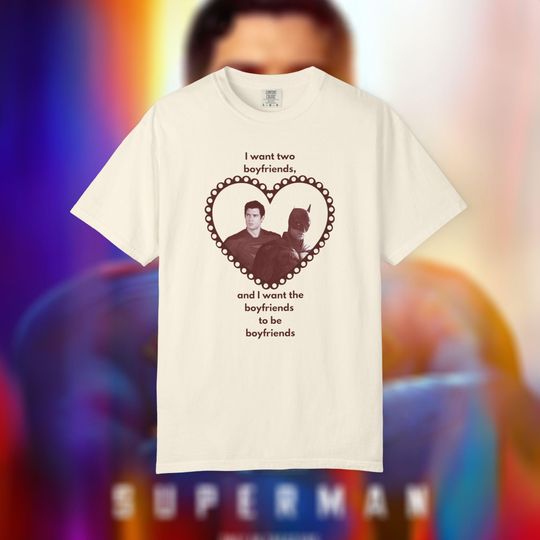 Superman Batman Robert Pattinson David Cornenswet, Funny Comic Book Lover Tee, Unisex Graphic T-shirt, Geeky Pop Culture Shirt, Boyfriend