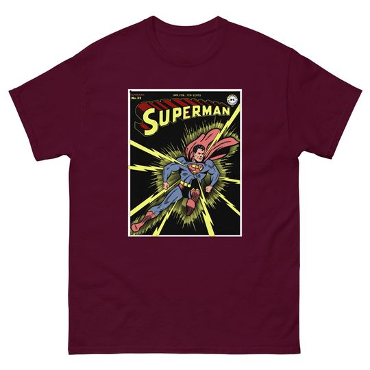 Unisex Superman Love Tee – Retro Comic-Inspired Relationship Shirt