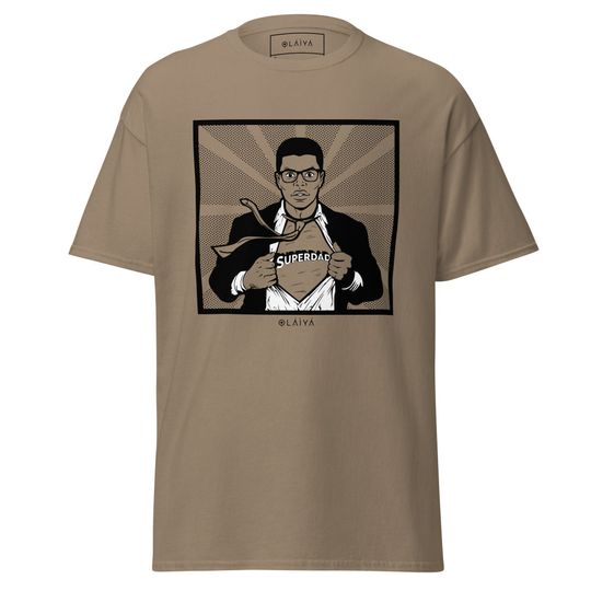 Funny SuperDad Graphic Tee – Unisex Hero Style Shirt for Comic Fans