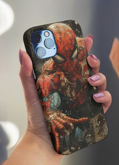 Dynamic Spider-Man Action Phone Case for iPhone Fans