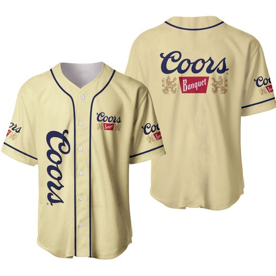 CCOORS Banquet Baseball Jersey, Classic Beer Jersey