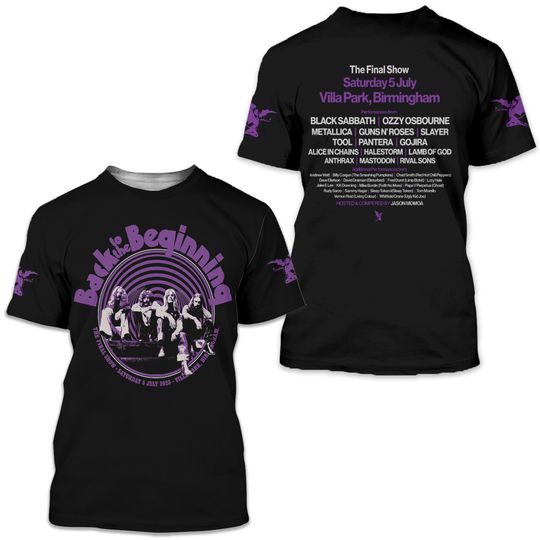 Black Sabbath Back To The Beginning Tour 3D T-Shirt