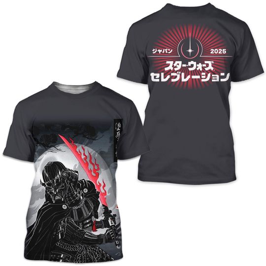 Star Wars Celebration Japan 2025 Art Show 3D T-Shirt Gift For Fans
