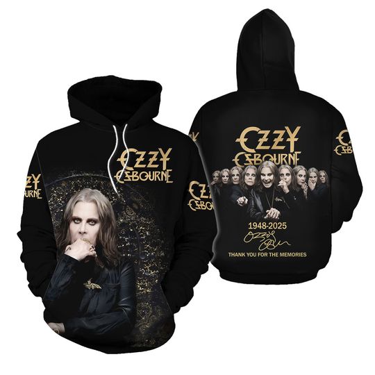 Ozzy Osbourne 3D Hoodie 1948-2025