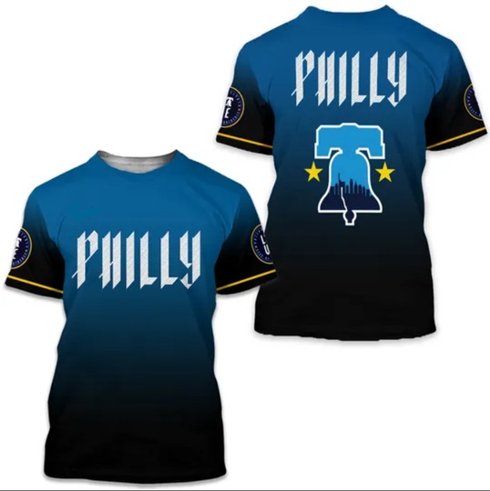 Philadelphia Phillie Blue 2024 City Connect 3D Shirt