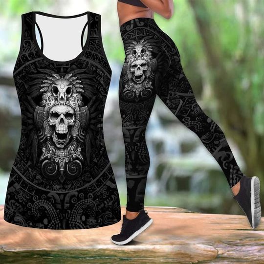 Haarleyy Davidson Hollow Tank Top and Leggings Set