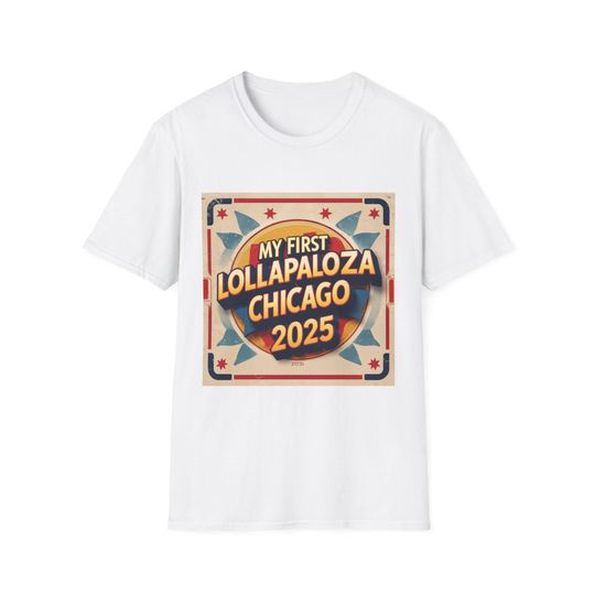 Lollapalooza 2025 My First Festival Shirt Unisex Music Event Souvenir Tee