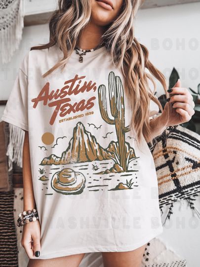 Austin Texas Vintage T-Shirt – Unisex Desert Comfort Tee