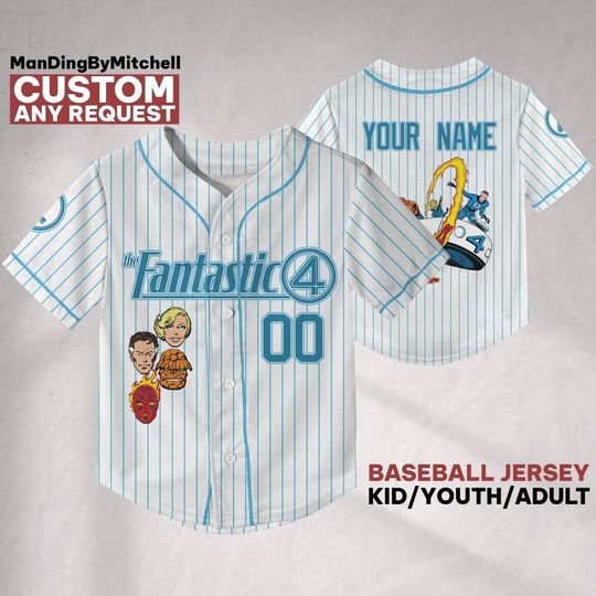 Custom Fantastic Four Jersey – Classic Comic Shirt with Personalized Name