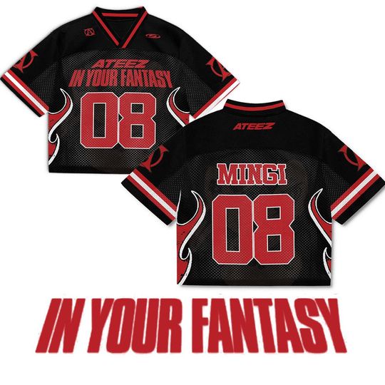 Ateez 2025 World Tour in Fantasy Jersey, Ateez Members Kpop Shirt, Ateez Kpop Merch, Ateez Hongjoong, Mingi, San, Seonghwa, Wooyoung