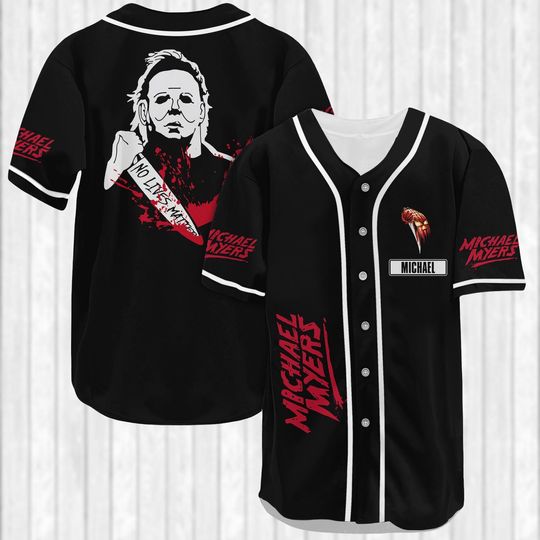 Halloween Michael Myers Baseball Jersey Horror Movie Shirt Custom Gift