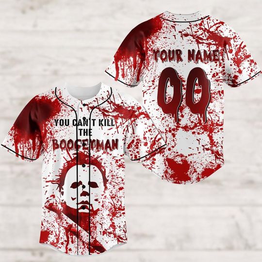 Halloween Michael Myers Personalized Baseball Jersey Boogeyman Horror Shirt