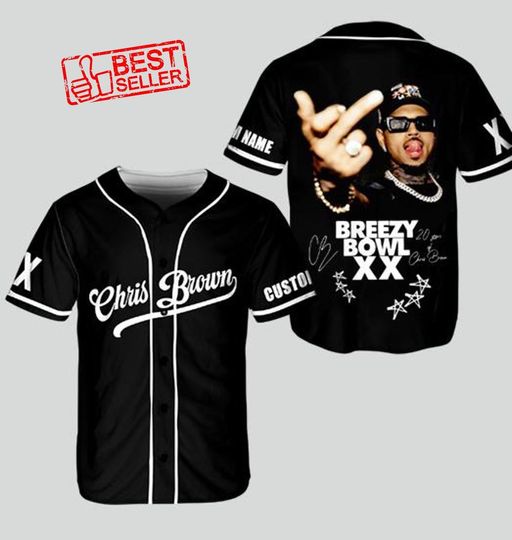 Personalized Chris Brown Jersey, Breezy Bowl XX Shirt, Chris Brown Breezy Bowl XX Baseball Jersey, Chris Brown Shirt, Breezy Bowl 2025 Tee