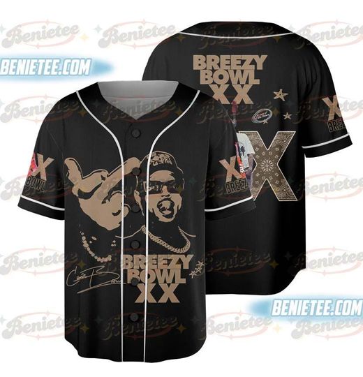 Tour Chris Brown Concert Baseball Jersey