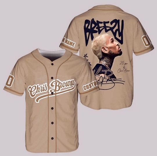 Personalized Breezy Bowl XX 2025 Jersey, Chris Brown Concert Baseball Shirt