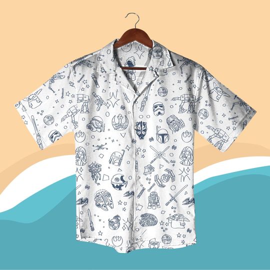 Star Wars Hawaiian Shirt – Funny Galaxy Character Summer Beach Shirt & Shorts Gift