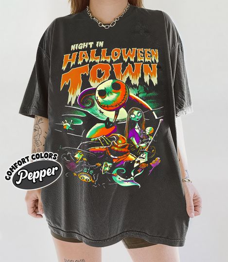 Vintage Nightmare Before Christmas Characters T-Shirt, Disneyland Halloween Party Family Trip, Oogie Boogie Bash 2025