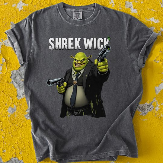Swamp Hitman Shrek T-Shirt – Action Parody Humor Graphic Top