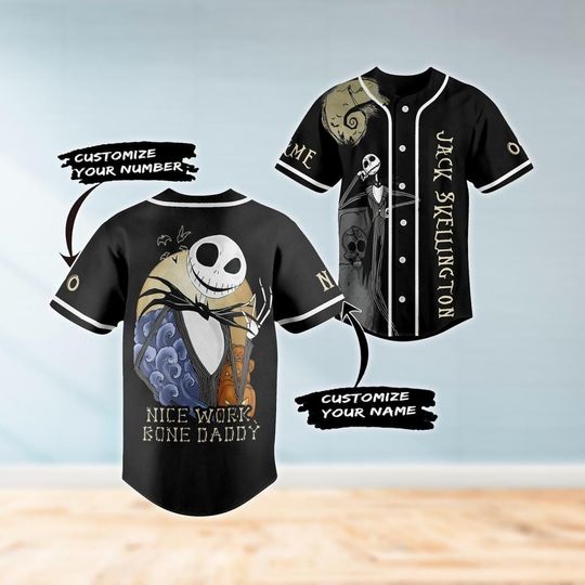 Pumpkin King Halloween Baseball Jersey - Custom Jack Skellington Shirt