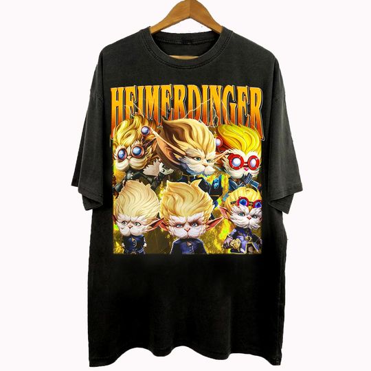 Vintage 90s Heimerdinger T-Shirt – Arcane League of Legends Unisex Tee