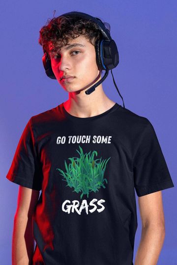 Go Touch Some Grass T-Shirt – League of Legends Funny Gamer Meme Tee