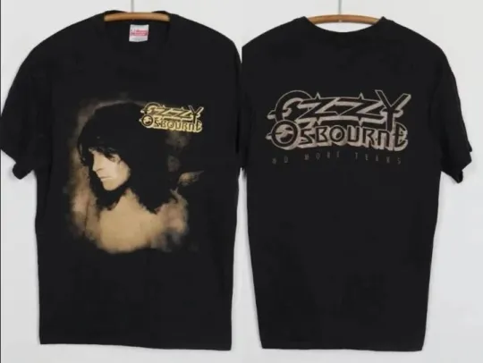 Vintage 1991 Ozzy Osbourne No More Tears 2 Side Shirt, Rock Legend Music Tee