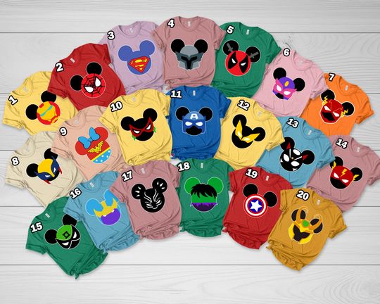 Avengers Mickey Ears Shirts,Matching Family Shirts,Family Trip Shirts,Superhero Shirts,Avengers Shirt,Disney Marvel Shirt
