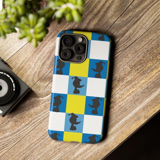 Donald Duck Silhouette iPhone Case – Tough Checker Pattern Cover