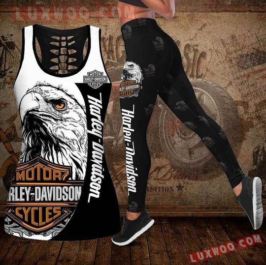Haarleyy Davidson Hollow Tank Top and Leggings Set