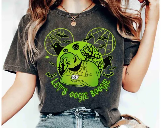 Nightmare Before Christmas Let's Oogie Boogie T-Shirt, Disney Jack and Sally Tee Oogie Boogie Bash, Disneyland Halloween Family Party Gift Tee