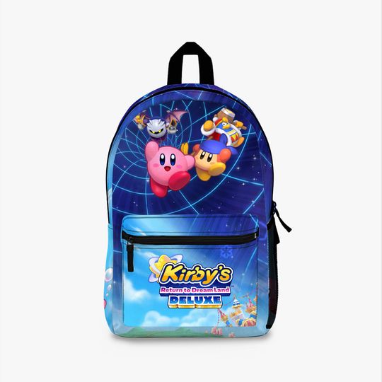 Kirby Return to Dreamland Backpack - Fun Gaming Bag, Cute Anime Purse, Kids School Bookbag, Travel Rucksack, Gift for Gamers
