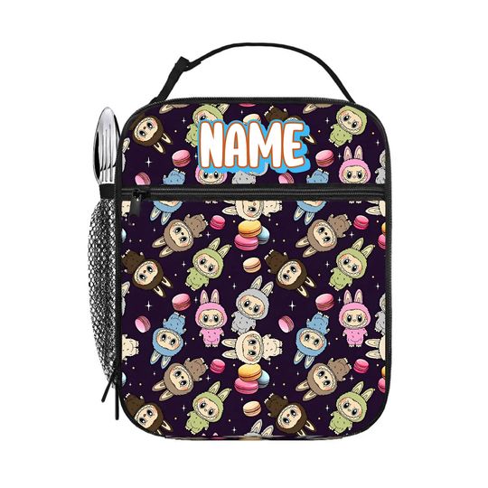 Personalized Labubu Lunch Bag, Custom Labubu insulated lunch bag, lunch tote bag, adult lunch bag, lunch box, snack bag, lunchbox