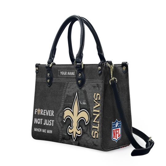 Personalized New Orleans Football Team Saintss Leather Handbag