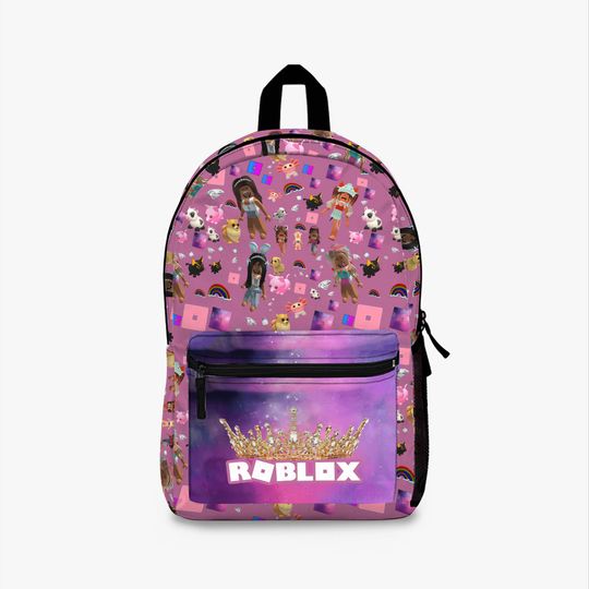 Roblox Girls Backpack Pink, Back to school Gifts for kids Girls