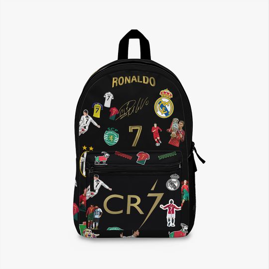Ronaldo Backpack - School Backpack - Customized with Name - Soccer Fan Backpack - Summer Camp Sports Backpack